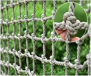 LSR Playground Climbing Net for Kids,Outdoor Climbing Cargo Net for Adult, Climbing Net for Swingset, Jungle Gym Climbing Heavy Duty Climb Rope of Swing Bridge