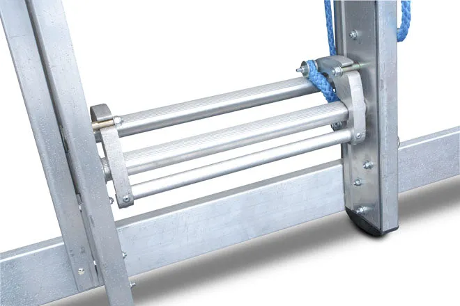 Lyte NHT EN131 Professional 3 Section Rope Operated Extension Ladder - 3 x 19 Rungs
