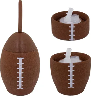 Maccabi ART Clip-On Collapsible 750 ML size BPA-Free Silicone Football Large Water Bottle for Kids