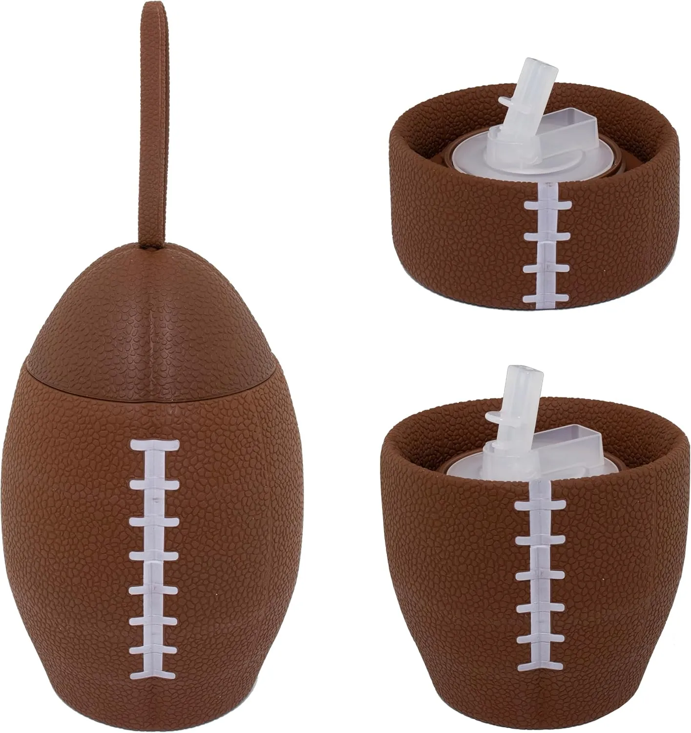 Maccabi ART Clip-On Collapsible 750 ML size BPA-Free Silicone Football Large Water Bottle for Kids