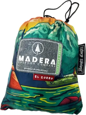 Madera Two Person Camping Hammock, 400 lb Capacity, with Tree Straps and Carrying Case, Nylon (1, EL Zorro)