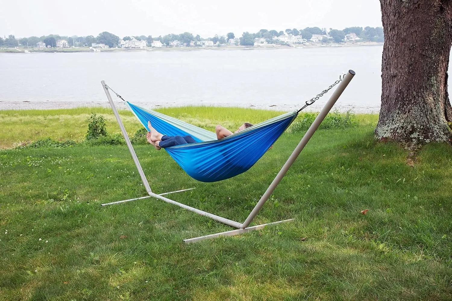 Makena Camping Hammock Set With Storage Bag Double Hammock for Two Outdoor Tree Swing Portable Hammock For Travel Camping Accessories Use Outside Backyard Backpacking Beach Picnic - Colibri Ben