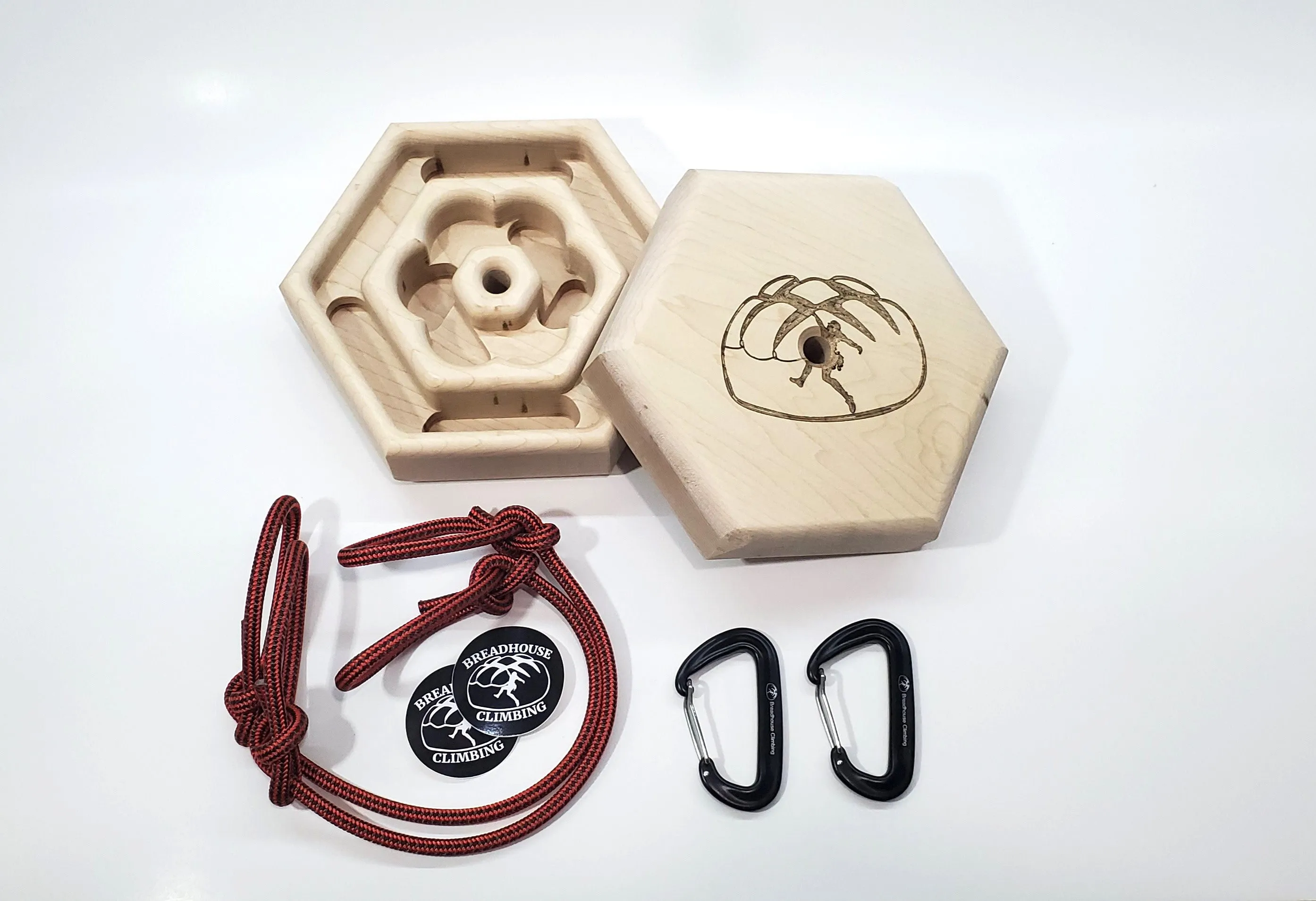 Maple Pretzel Hangboard
