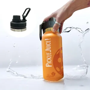 Maui Pickleball Co.™ Pickleball Water Bottle 32oz Insulated Stainless Steel Water Bottle PickleBall Accessories Pickleball Gifts SWIG Lid with Carry Handle