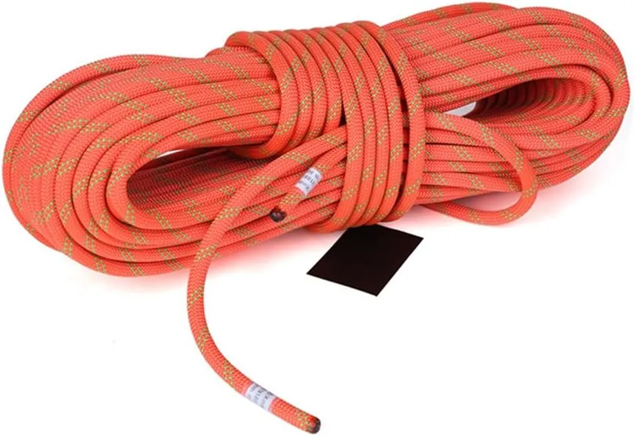 MaxS Climbing Auxiliary Rope Static Rope Safety Rescue Rope Diameter 10mm (Orange, Length:30Meter)