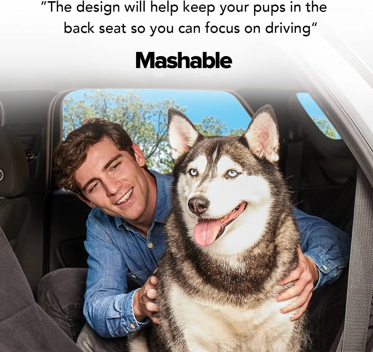Meadowlark X-Large Heavy Duty Dog Seat Cover - Extra Padded Non-Slip Dog Hammock, Water-Resistant Back Seat Protector for Cars, Trucks and SUVs (64' W x 60" L)