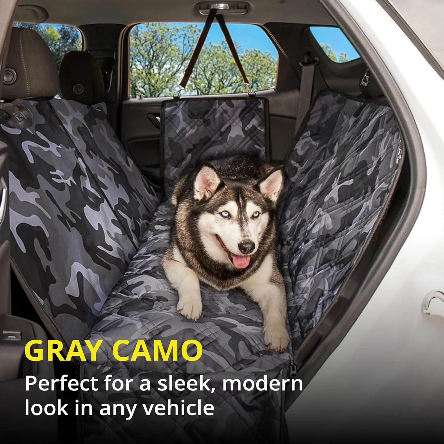Meadowlark X-Large Heavy Duty Dog Seat Cover - Extra Padded Non-Slip Dog Hammock, Water-Resistant Back Seat Protector for Cars, Trucks and SUVs (64' W x 60" L)