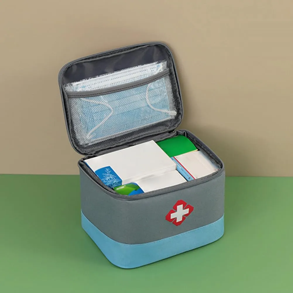 Medical Supplies Organizer Bag, Empty First Aid kit Bag Travel Medicine Bag for Home, Camping, Traveling, Car