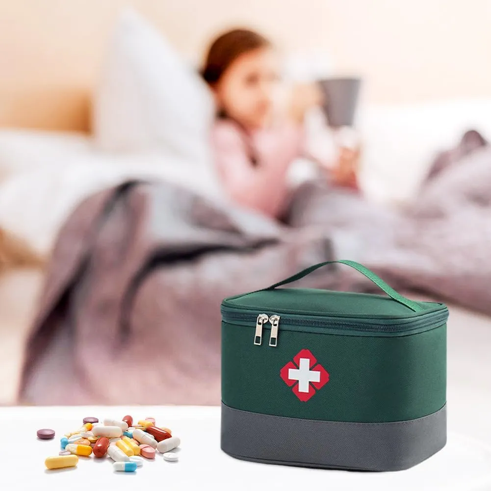 Medical Supplies Organizer Bag, Empty First Aid kit Bag Travel Medicine Bag for Home, Camping, Traveling, Car