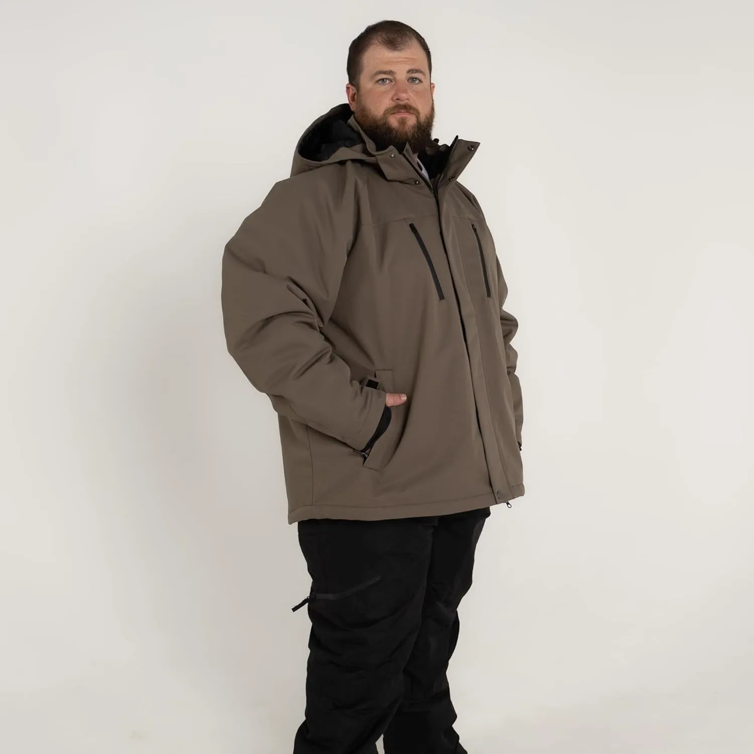 Mens Insulated Soft Shell Jacket Coat Big 2X-7X Siberian