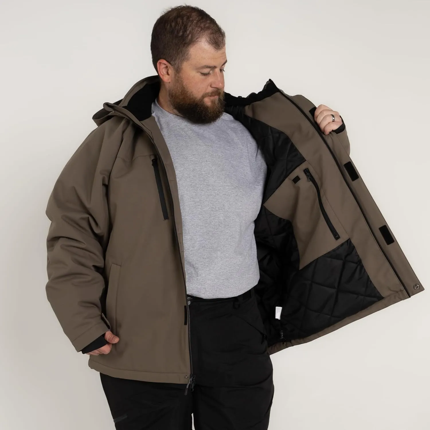 Mens Insulated Soft Shell Jacket Coat Big 2X-7X Siberian
