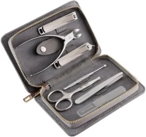 Mens Manicure Set Mens Grooming Kit 7 Pieces Stainless Steel Manicure Kit Nail Clipper Set Nail Clipper Set Nail Clippers Complete Manicure Tools,