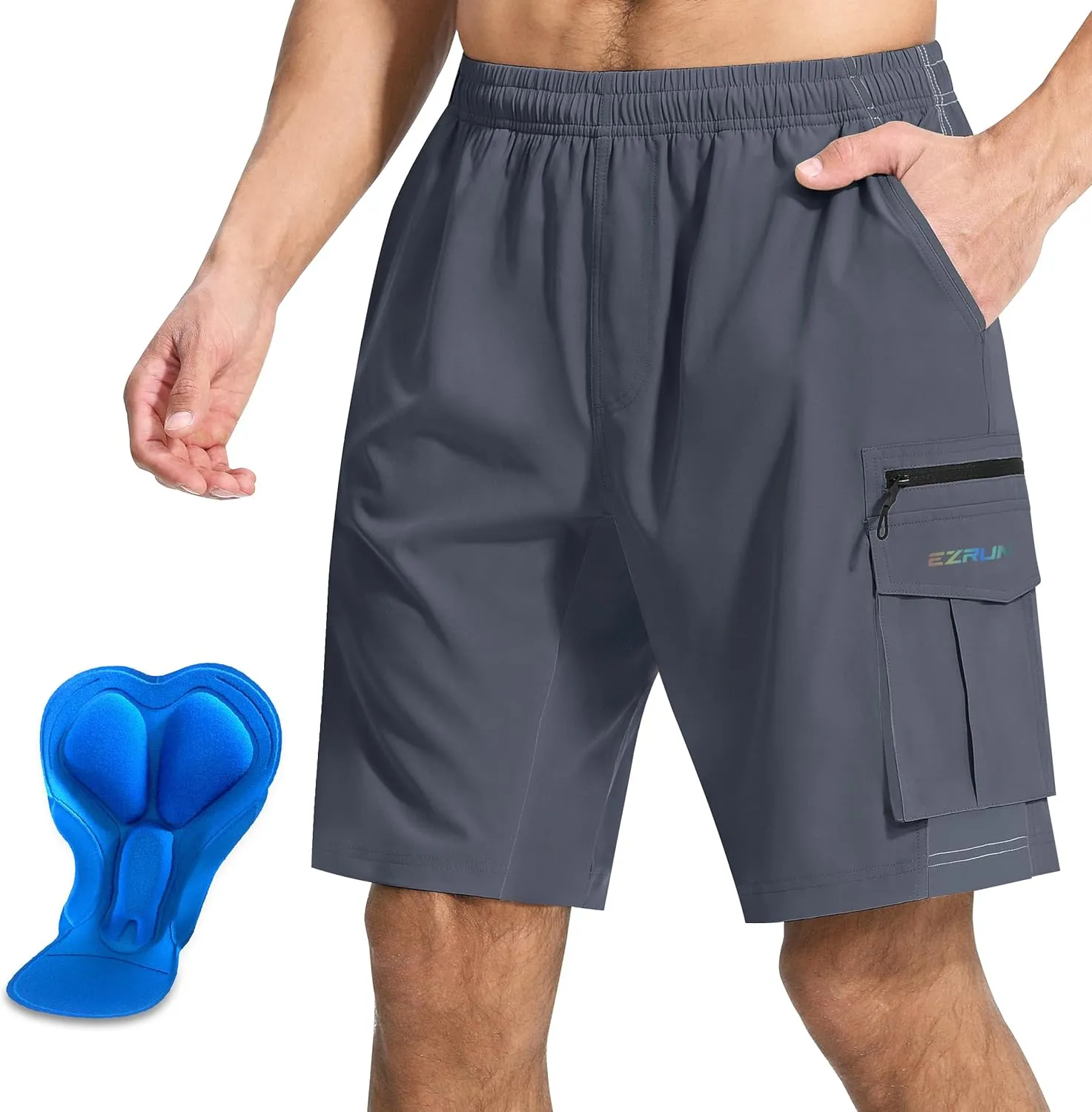 Men's Mountain Bike Shorts 3D Padded Bicycle Biking Shorts Quick Dry Lightweight MTB Cycling Shorts