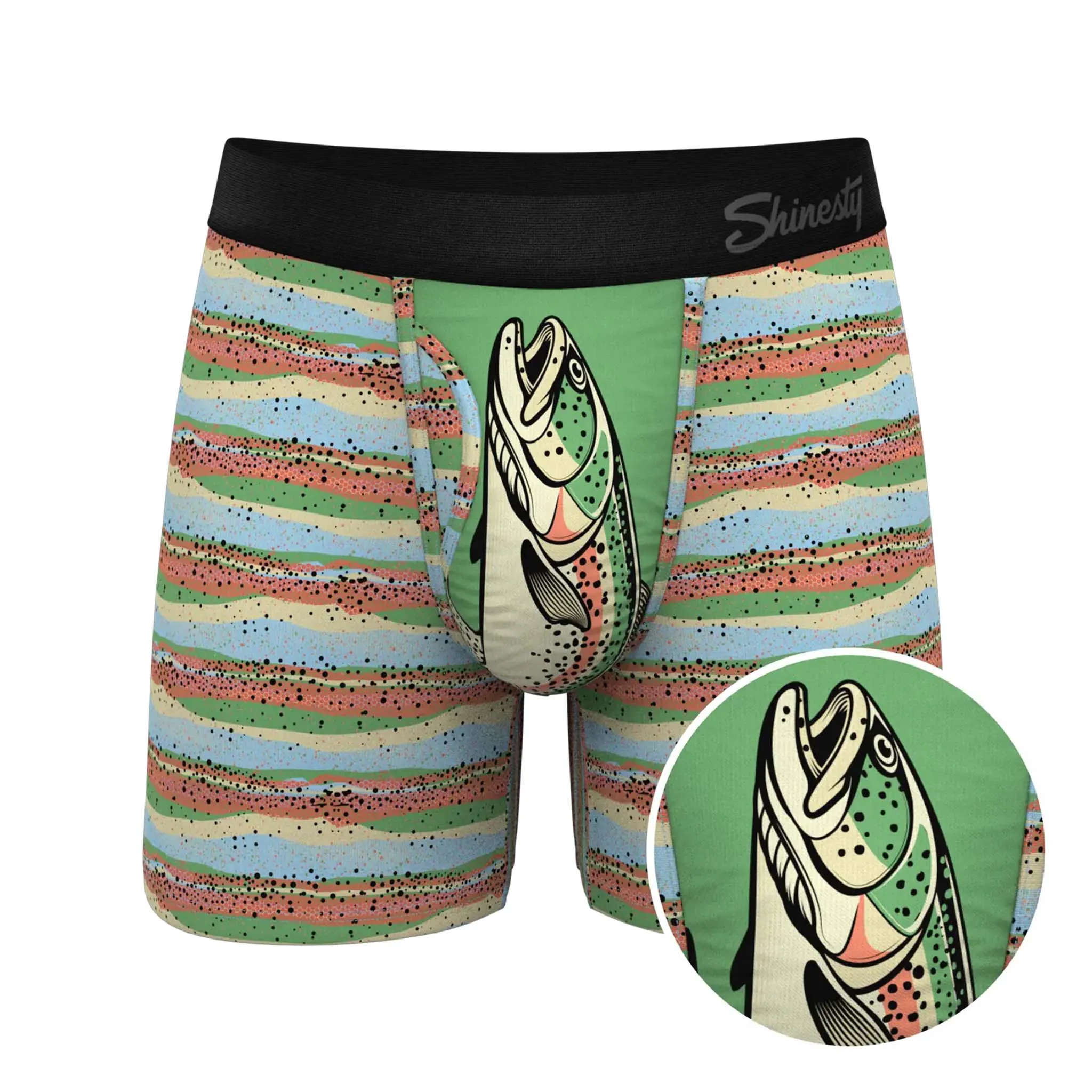 Men's Shinesty The Trout Of The Blue Hammock Pouch Underwear