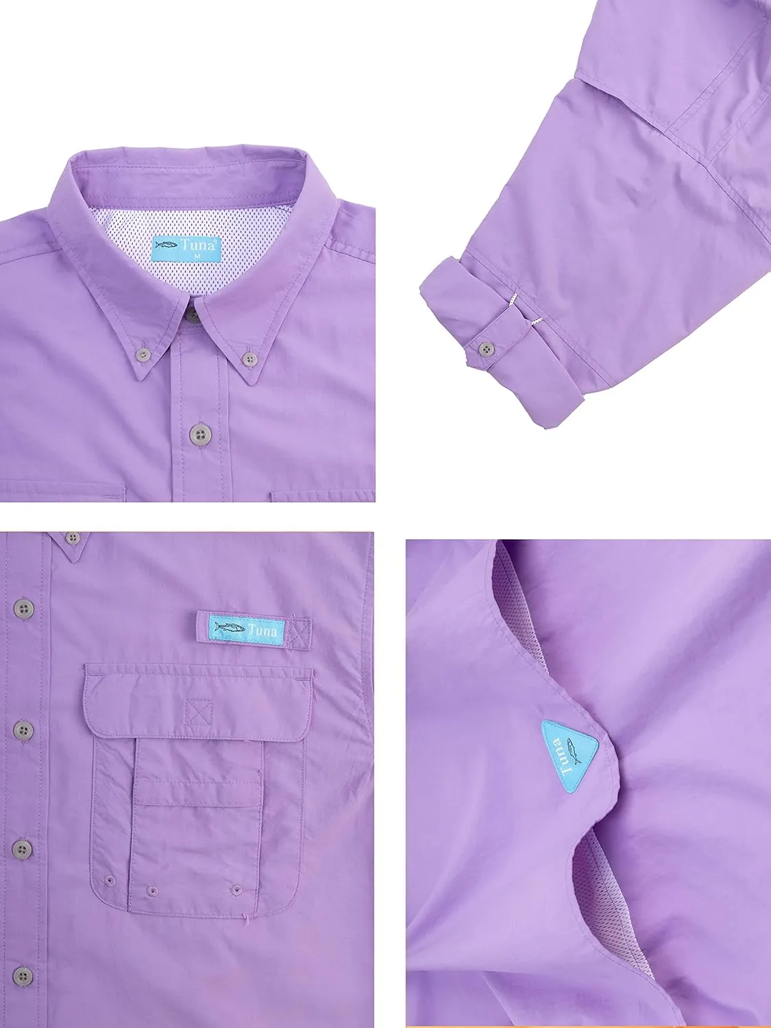 Men's UPF UV 50  Sun Protection Magellan Fishing SPF Camping Hiking Long Sleeve Shirts