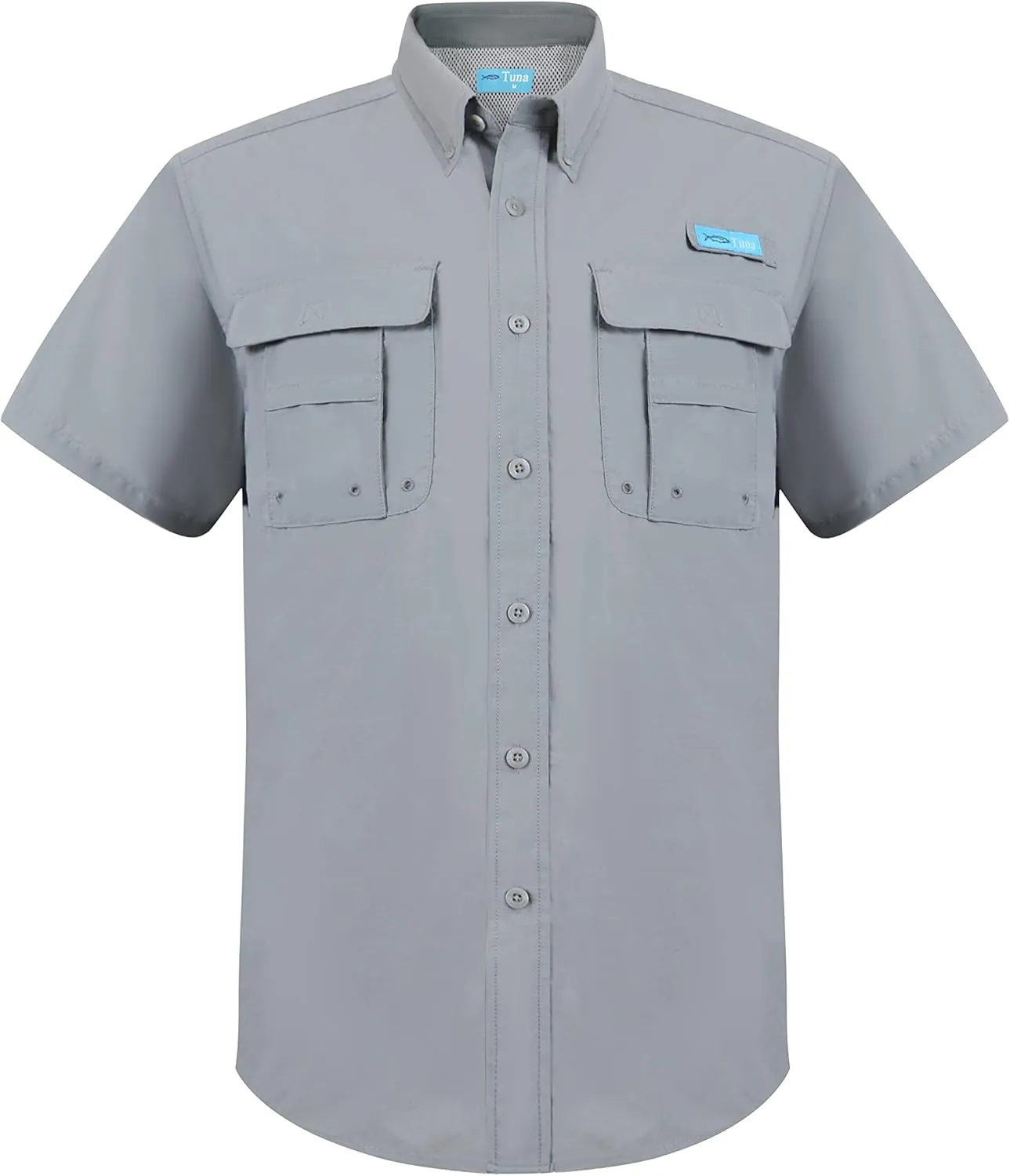 Men's UV UPF 50  Fishing Shirts for Men Sun Protection Breathable Fast Dry SPF Hiking Short Sleeve Shirt