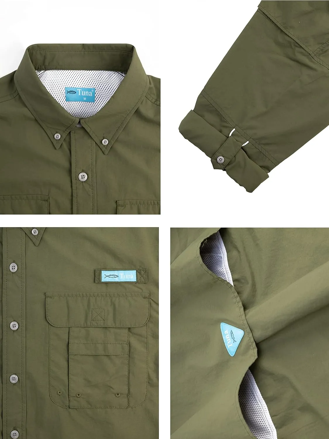 Men's UV UPF 50  Sun Protection Magellan Fishing Waterproof SPF Hiking Camping Long Sleeve Shirts
