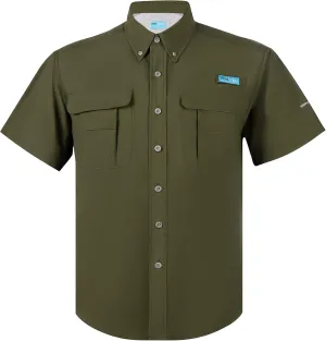 Men's UV UPF 50  Sun Protection Magellan Fishing Waterproof SPF Hiking Camping Short Sleeve Shirts