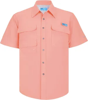 Men's UV UPF 50  Sun Protection Soild Waterproof Breathable Fast Dry SPF Hiking Fishing Short Sleeve Shirt