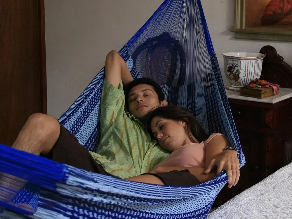 Mexican Hammock - Blue and White