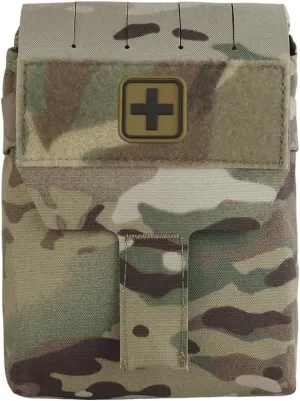 Micro Trauma Pouch, Belt IFAK Med Pouch,Large Storage Rapid Deploy MOLLE Two-Piece System Medical First Aid (Empty) Kit,Plus Size