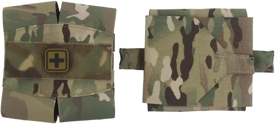Micro Trauma Pouch, Belt IFAK Med Pouch,Large Storage Rapid Deploy MOLLE Two-Piece System Medical First Aid (Empty) Kit,Plus Size