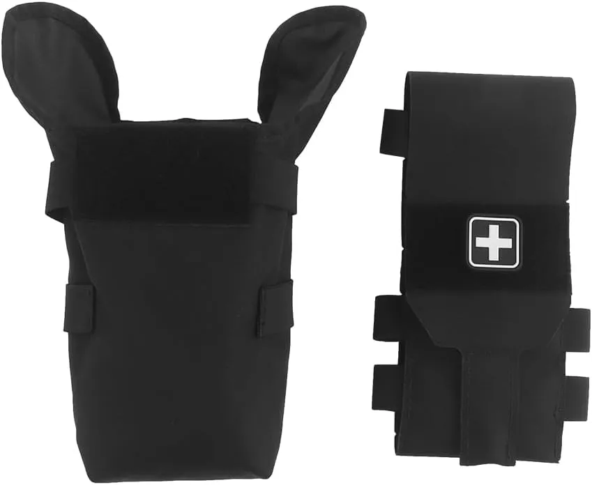 Micro Trauma Pouch, Tactical Medical IFAK Kit MOLLE Med Pouch with Attachment System, Rapid Deploy First Aid Aid (Empty) Pouch