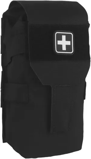 Micro Trauma Pouch, Tactical Medical IFAK Kit MOLLE Med Pouch with Attachment System, Rapid Deploy First Aid Aid (Empty) Pouch