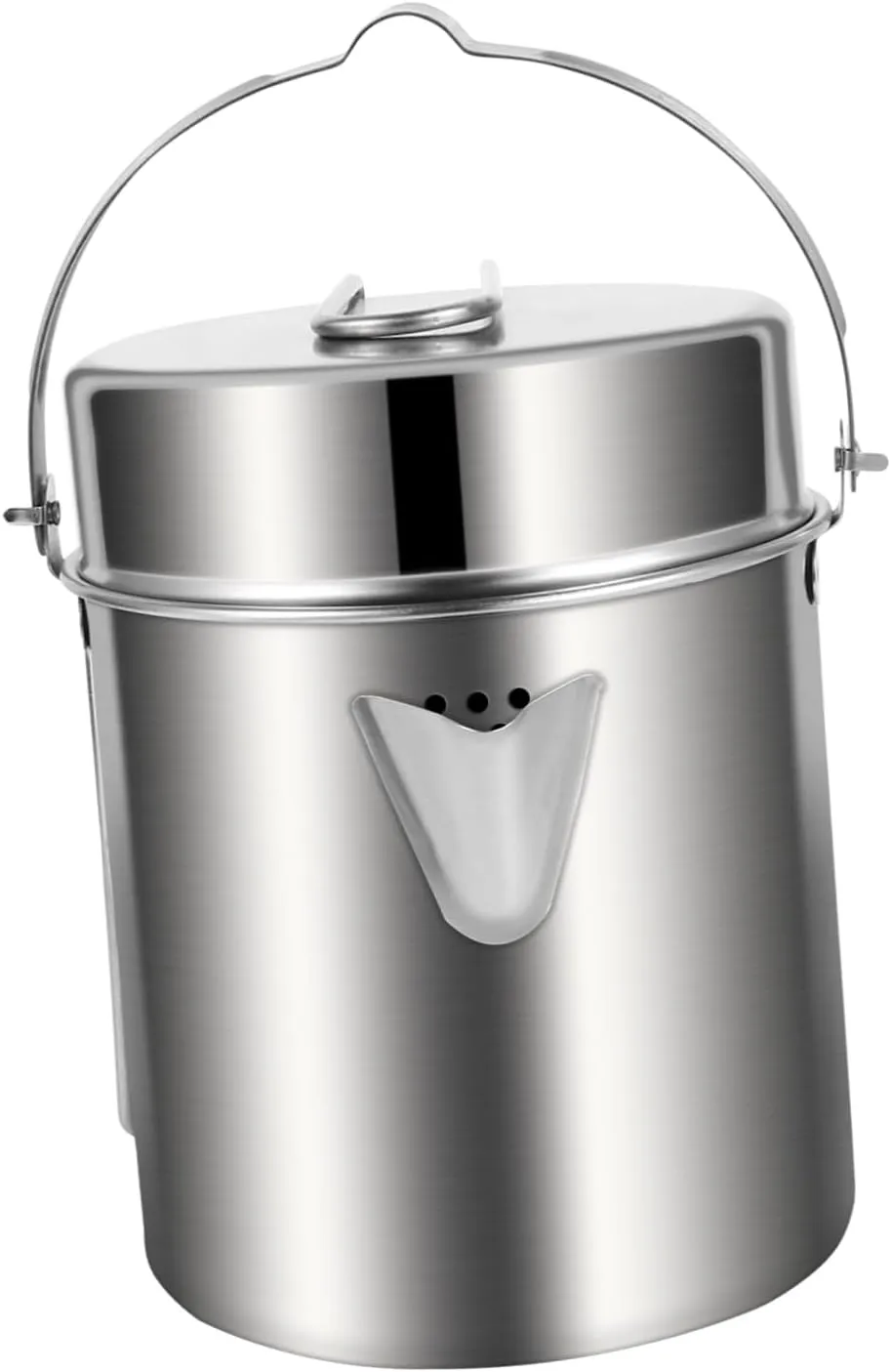 Mikikit Lightweight Camping Pot Hiking Cookware for Outdoor Cooking Picnic and Fishing