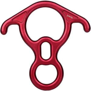 Milisten Long-Lasting Aluminum Alloy Climbing Descender 50kn Rappel Ring for Mountaineering Rescue