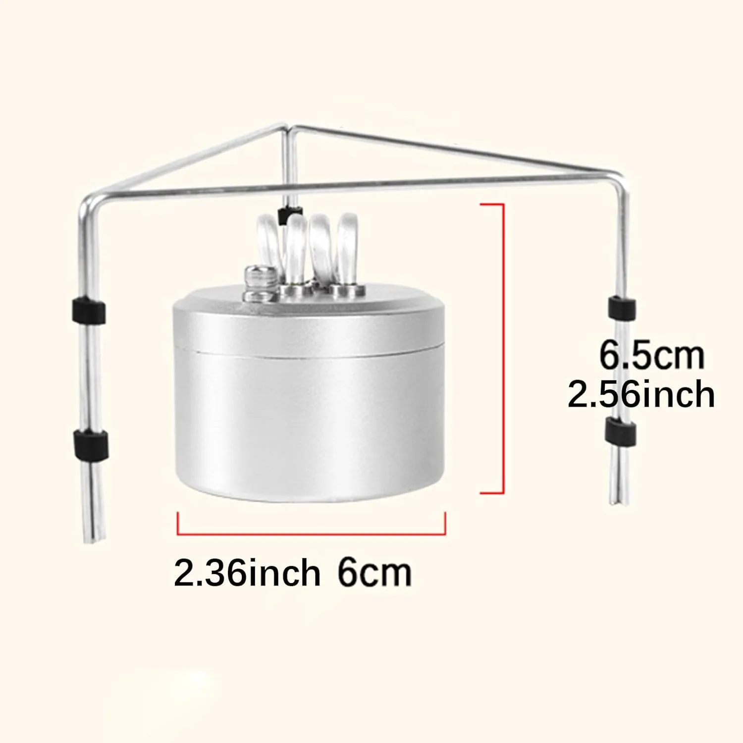 Mini Alcohol Furnace, Alcohol Burner Aluminium Alloy, Efficient, Compact Camp Furnace for Outdoor Tourist Picnic BBQ Hiking, with bracket
