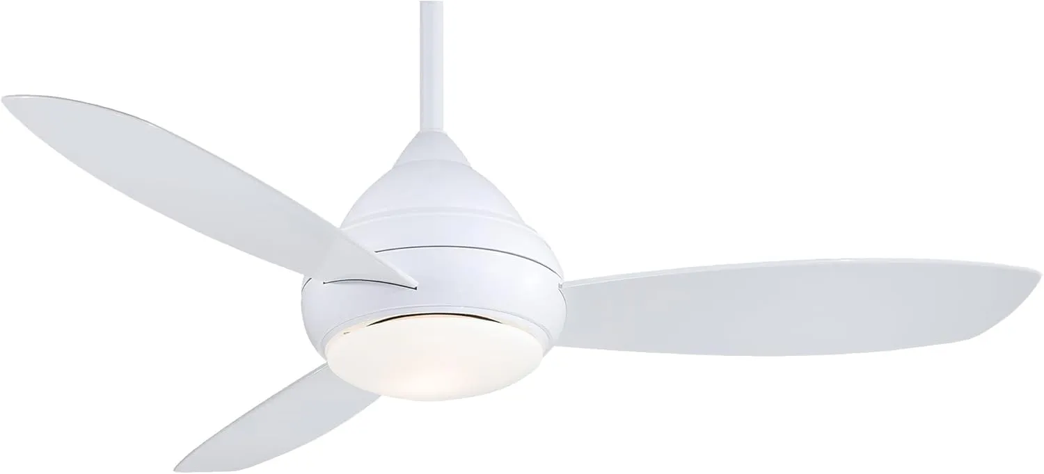 MINKA-AIRE F476L-WH Concept I Wet 52 Inch Outdoor Ceiling Fan with Integrated 14W LED Light in White Finish
