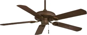 Minka-Aire F589-ORB Sundowner 54 Inch Outdoor Pull Chain Ceiling Fan in Oil Rubbed Bronze Finish