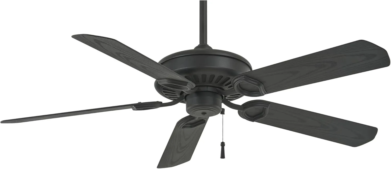 Minka-Aire F589-TCL Sundowner 54 Inch Outdoor Pull Chain Ceiling Fan in Textured Coal Finish