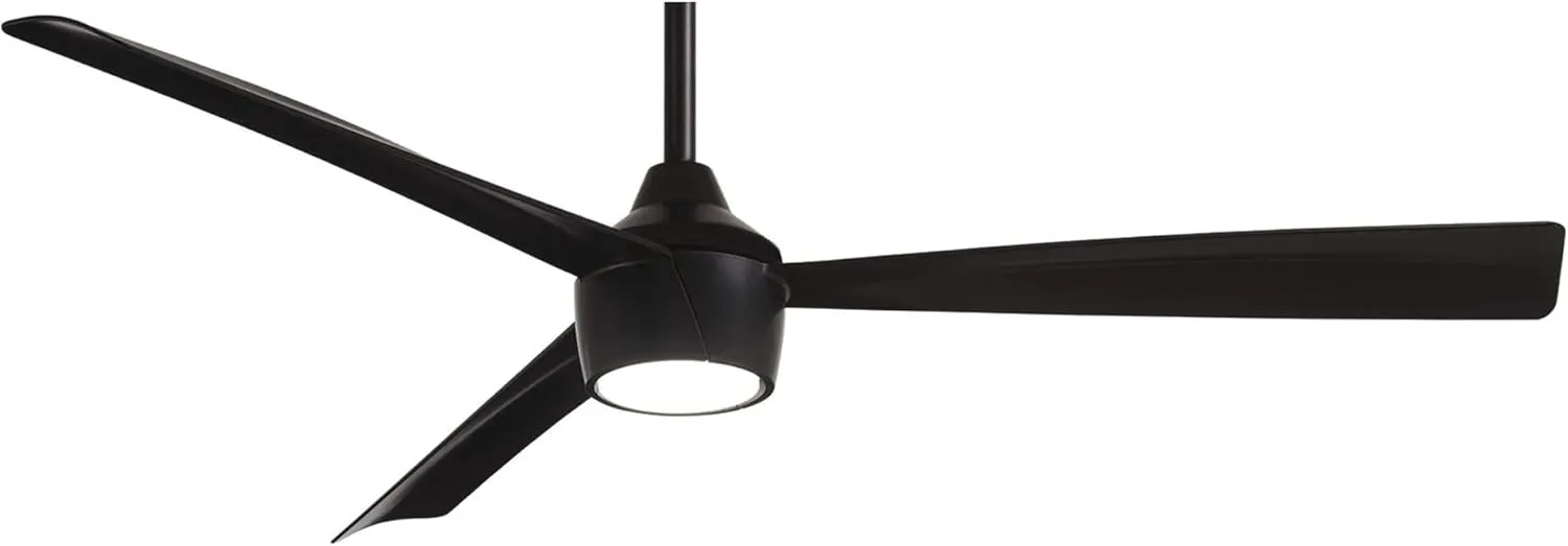 MINKA-AIRE F626L-CL Skinnie 56" Ceiling Fan with Integrated LED Light in Coal Finish