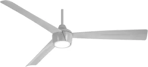 MINKA-AIRE F626L-GRY Skinnie 56" Ceiling Fan with Integrated LED Light in Grey Finish