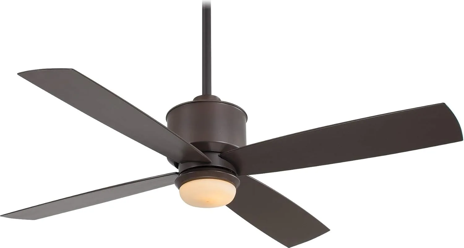 MINKA-AIRE F734L-ORB Strata 52 Inch Outdoor Ceiling Fan with Integrated LED Light in Oil Rubbed Bronze Finish