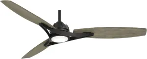 Minka-Aire F742L-CL/SG Molino 65" Ceiling Fan with LED Lights, Coal