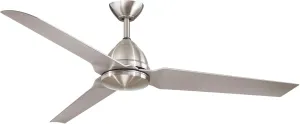 Minka-Aire F753-BNW, Java Brushed Nickel Wet 54" Outdoor Ceiling Fan with Remote Control