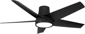 Minka Aire F782L-CL Chubby II 58" Outdoor Hugger with LED Lights and Remote Control, Coal