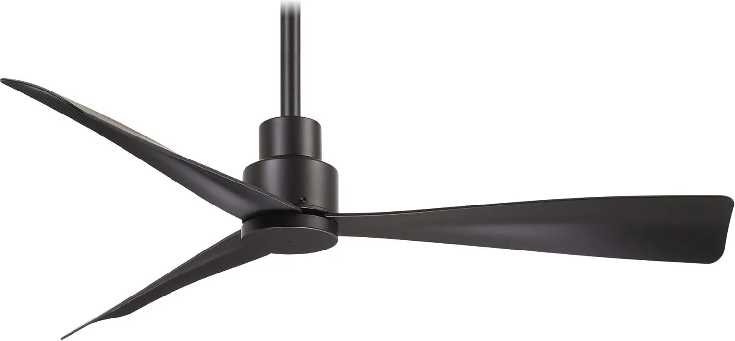 Minka-Aire F786-CL Simple 44" Outdoor Ceiling Fan with Remote Control, Coal with additional WC400 Remote Control