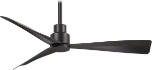 Minka-Aire F786-CL Simple 44" Outdoor Ceiling Fan with Remote Control, Coal with additional WC400 Remote Control