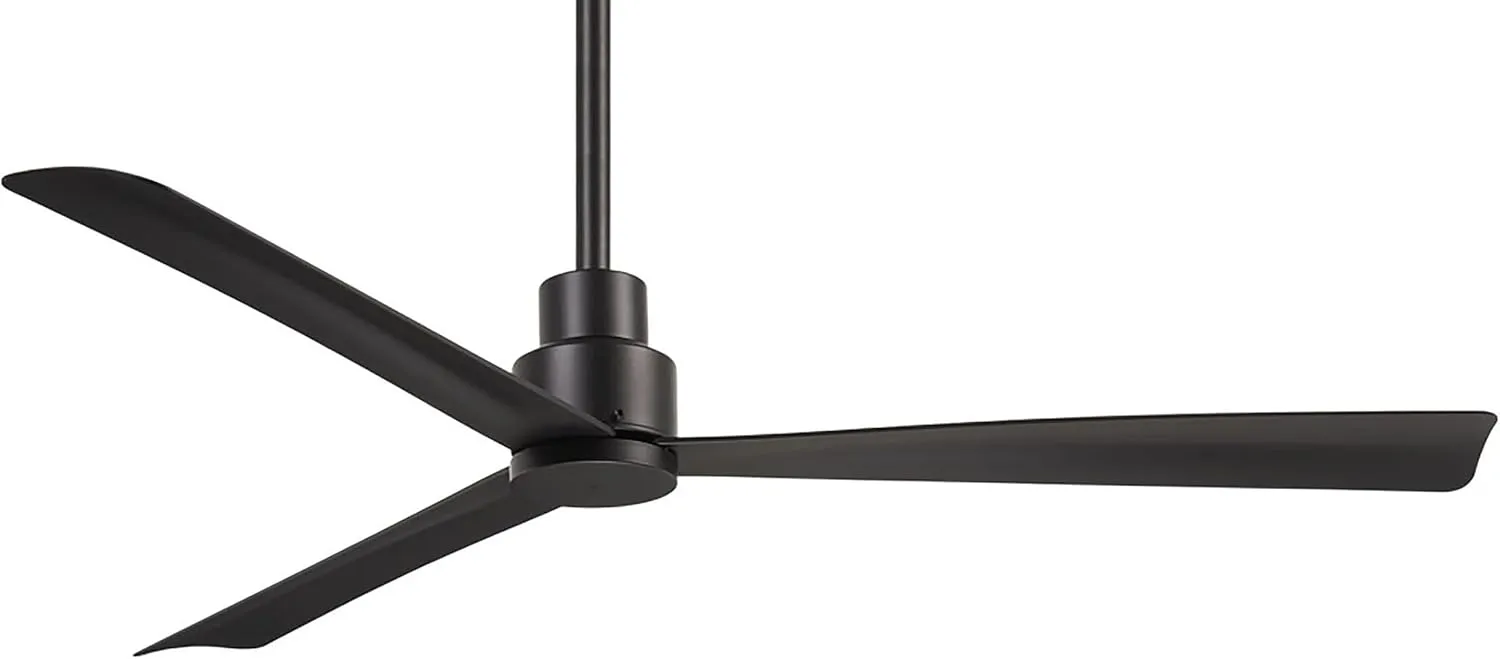 MINKA-AIRE F787-CL Simple 52 Inch Outdoor 3 Blade Ceiling Fan with DC Motor in Coal Finish