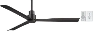 MINKA-AIRE F787-CL, Simple 52" Ceiling Fan in Coal Finish with Additional Wall Control