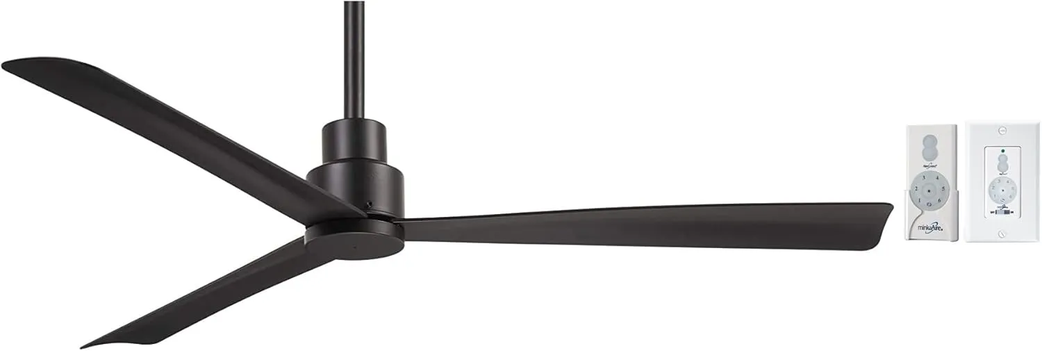MINKA-AIRE F787-CL, Simple 52" Ceiling Fan in Coal Finish with Additional Wall Control
