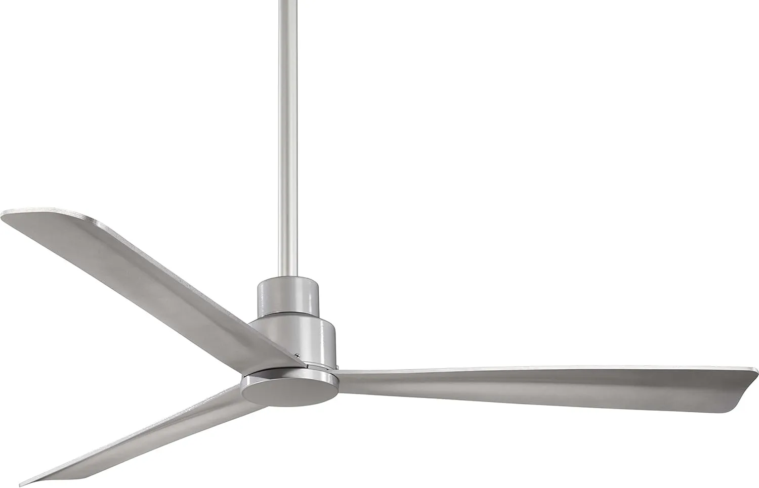MINKA-AIRE F787-SL Simple 52 Inch Outdoor 3 Blade Ceiling Fan with DC Motor in Silver Finish