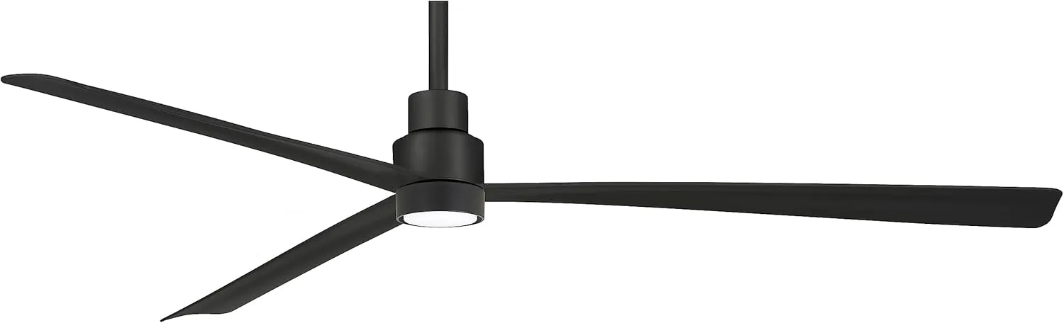MINKA-AIRE F789-CL with LED Light Simple 65 Inch Outdoor 3 Blade Ceiling Fan with DC Motor in Coal Finish……