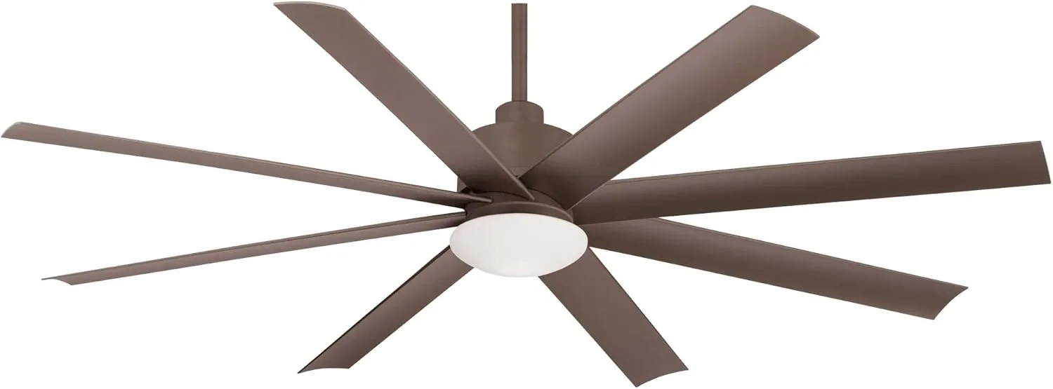 MINKA-AIRE F888L-ORB Slipstream 65 Inch Outdoor Ceiling Fan with Dimmable LED Light and DC Motor in Oil Rubbed Bronze Finish