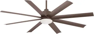 MINKA-AIRE F888L-ORB Slipstream 65 Inch Outdoor Ceiling Fan with Dimmable LED Light and DC Motor in Oil Rubbed Bronze Finish