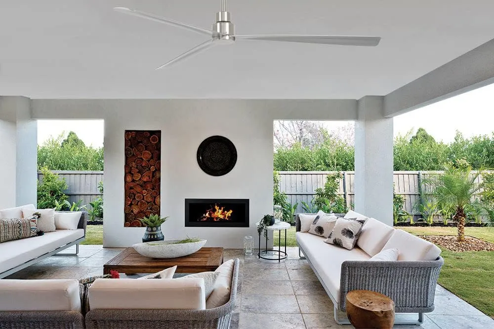 MINKA-AIRE Simple XL 65" Outdoor Ceiling Fan F789-BNW - Brushed Nickel Wet